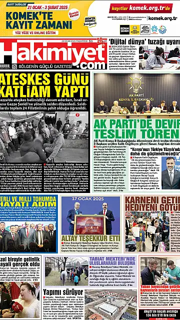 E-Gazete - Tarih: 20 Ocak 2025