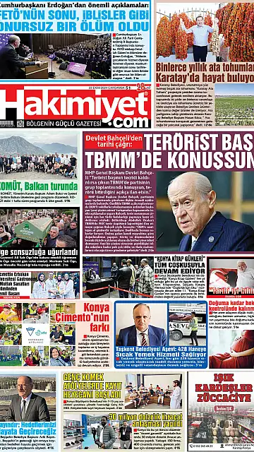 E-Gazete - Tarih: 23 Ekim 2024