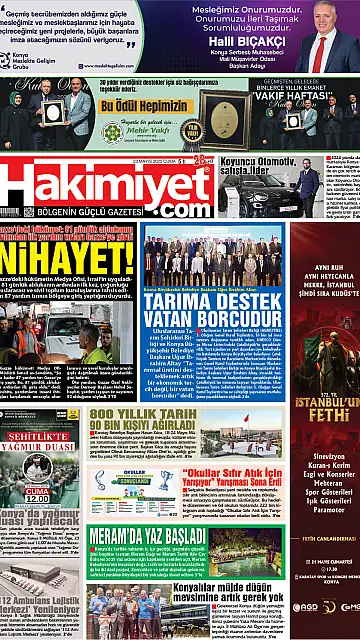 E-Gazete - Tarih: 23 Mayıs 2025