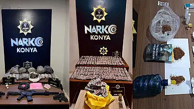 Konya'da 20 günde 97 operasyon! 110 kişi tutuklandı