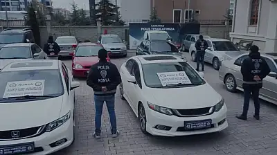 Konya'da 'change araç' çetesine büyük operasyon: 115 araca el konuldu! Piyasa değeri 95 milyon