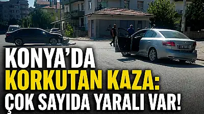 Konya'da korkutan kaza: Çok sayıda yaralı var!