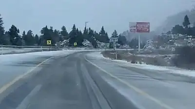 Konya'da özlenen kar, yüksek kesimleri beyaza bürüdü