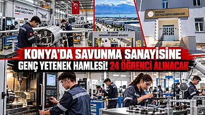 Konya'da savunma sanayisine genç yetenek hamlesi! 24 öğrenci alınacak