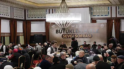 Konya'da sevgiyle kurulan sofra, büyüklerimizin gönlünü ısıttı
