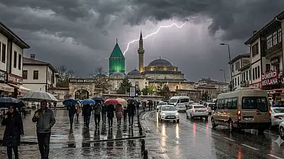 Konya için sağanak yağış uyarısı verildi: O 2 güne dikkat!
