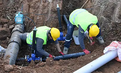 Sarayönü'nde içme suyu şebekesi güçleniyor: Yeni boru hattı döşendi