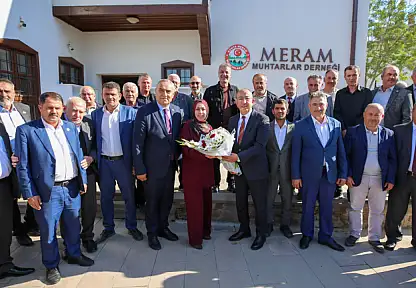 Başkan Kavuş'tan Meram muhtarlarına anlamlı ziyaret