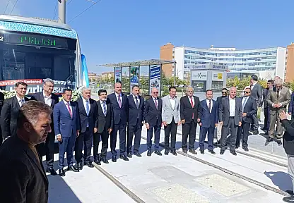 Konya'da Adliye-Şehir Hastanesi Tramvay Hattı hizmete girdi