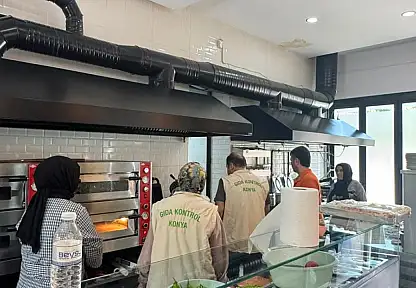 Konya'da ekipler sofraların güvenliği için sahadalar