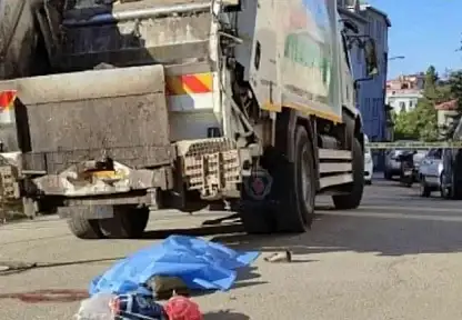 Konya'da feci kaza! Çöp kamyonunun çarptığı Peyman Çetinkaya hayatını kaybetti