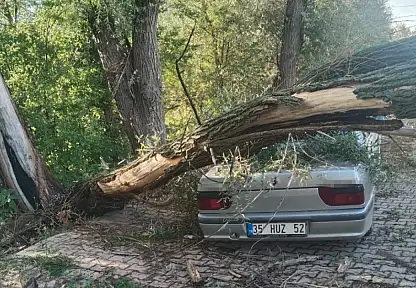 Konya'da fırtına yıktı geçti!