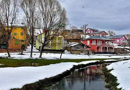 Konya'da kar manzarası büyüledi!
