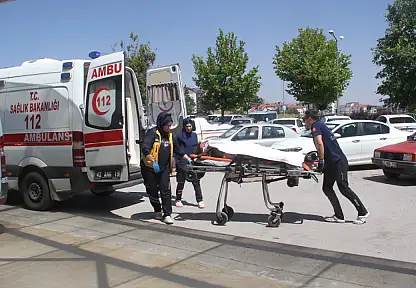 Konya'da kontrolden çıkan araç araziye savruldu! Sürücü ağır yaralandı