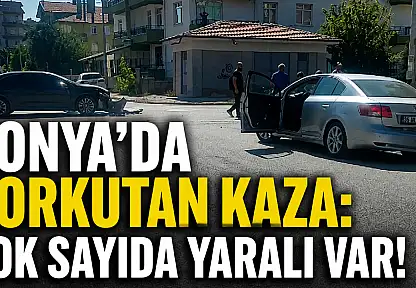 Konya'da korkutan kaza: Çok sayıda yaralı var!
