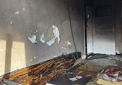Konya'da korkutan yangın! Alevler odayı sardı