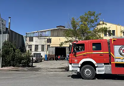 Konya'da metal fabrikasında patlama!