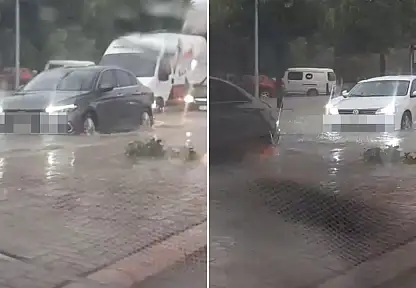 Konya'da sağanak alarmı: Logarlar taştı, trafik felç oldu