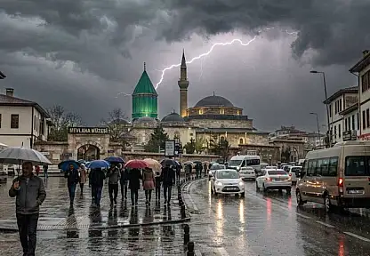 Konya için sağanak yağış uyarısı verildi: O 2 güne dikkat!