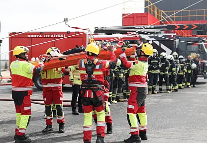 Konya İtfaiyesi dünyaya örnek oldu: 14 ülke katılım sağladı