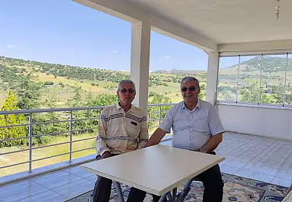 Konyalı başkandan emekli öğretmene vefa dolu ziyaret