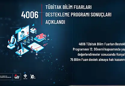 TÜBİTAK 4006 bilim fuarlarında Konya'dan büyük başarı: 75 proje desteklenecek