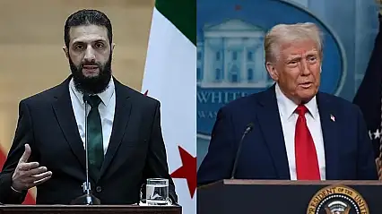 Trump, Riyad'da Şara ile bir araya geldi!