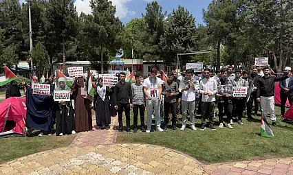 Batman Üniversitesi öğrencileri, Filistin için oturma eylemi başlattı