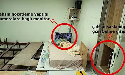 Firari şahıs kendi yaptığı gizli odada yakalandı