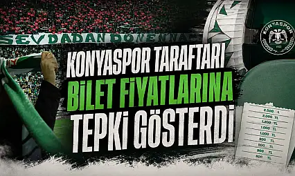 Konyaspor taraftarı bilet fiyatlarına tepki gösterdi