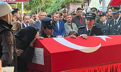 Şehit polis Ahmet Türkoğlu son yolculuğuna uğurlandı