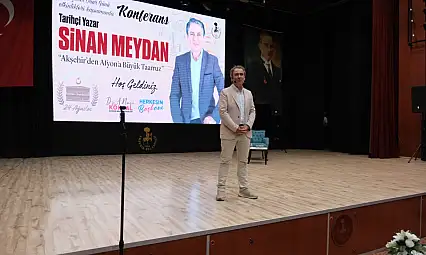 Tarihçi yazar Konya'da konuştu: 'Bu mücadele saraylardan miras kalmadı'