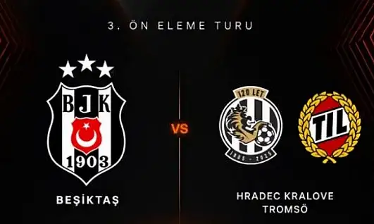 Beşiktaş'ın rakibi belli oldu: Kartal, turu geçerse rakip ya Tromso ya Kralove olacak