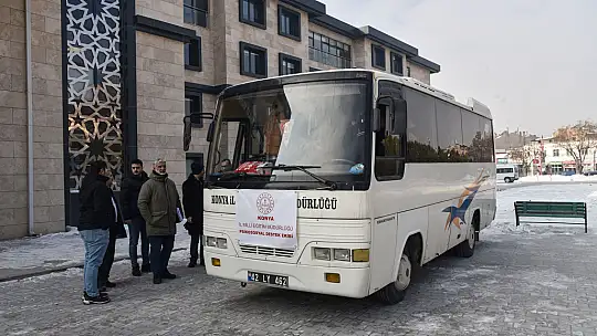 Konya'da 22  psikolojik danışman ve rehberlik öğretmeni Adıyaman'a uğurlandı