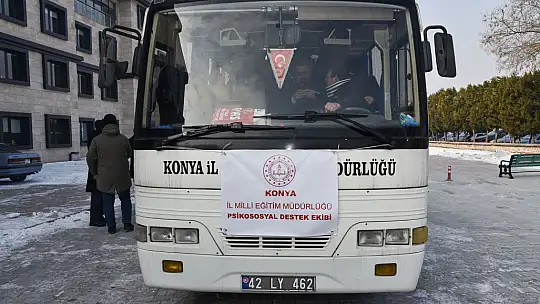 Konya'da 22  psikolojik danışman ve rehberlik öğretmeni Adıyaman'a uğurlandı
