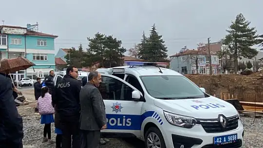 Konya Yunak'ta Öğrenciler Polis Haftasında Siren Çaldı, Devriye Gezdi