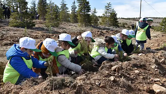 Konya MEM müdürü Yiğit 6 Şubat deprem şehitleri ormanı fidan dikimine katıldı