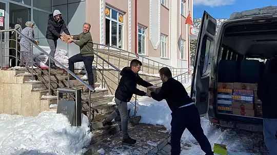 Deprem bölgesine yardım ve destekler sürüyor
