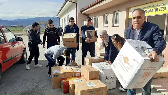 Konyalı meslek lisesinden depremzede hayvanlar için mama