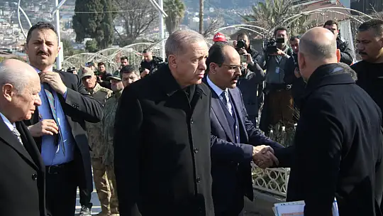 Cumhurbaşkanı Erdoğan ve MHP Lideri Bahçeli Hatay'da
