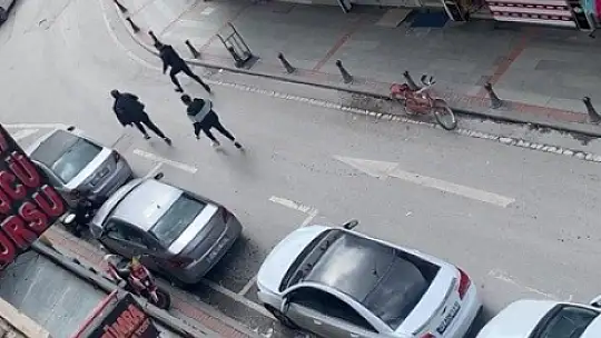 Konya'da silahlı çatışma kameralara yansıdı