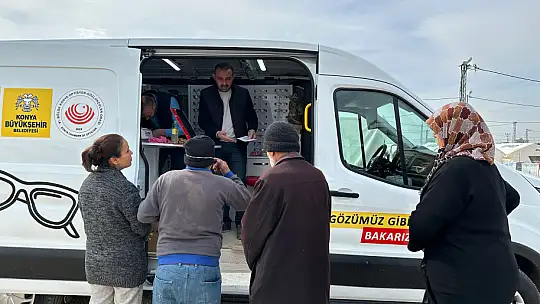 Konya Mobil Gözlük ve Diş Araçları Depremzedelere Derman Oluyor