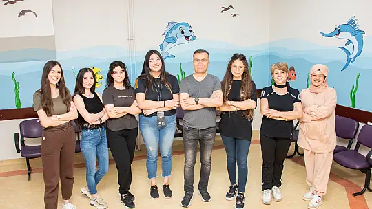 Konya'da hastaneyi çocuklar için keyifli hale getirdiler