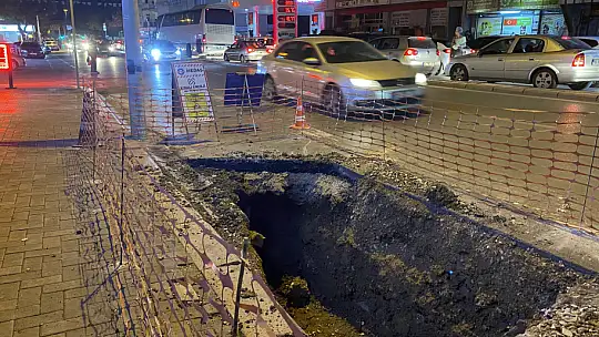 MEDAŞ'ın Kazı Alanı Trafiği Alt-Üst Etti