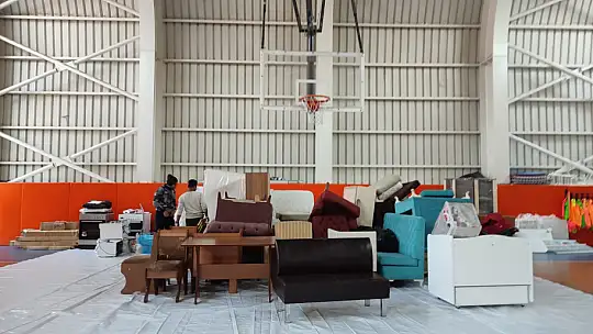 Konya'da bulunan depremzedelerin ihtiyaçları bu noktadan giderilecek