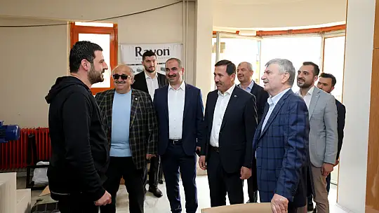 Kılca, Akyürek, Özer ve Özçelik Büsan sanayi esnafıyla buluştu