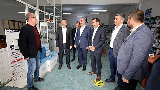 Kılca, Akyürek, Özer ve Özçelik Büsan sanayi esnafıyla buluştu