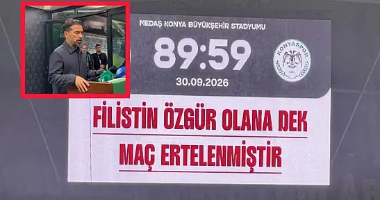 Konya'da dünyaya mesaj veren maç sonrası İlhan Palut'tan açıklama