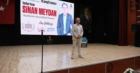 Tarihçi yazar Konya'da konuştu: 'Bu mücadele saraylardan miras kalmadı'