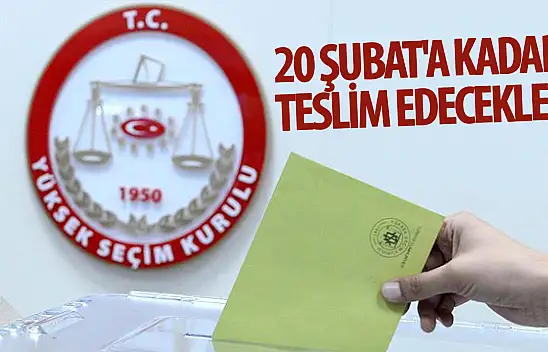 20 Şubat'a kadar teslim edecekler!